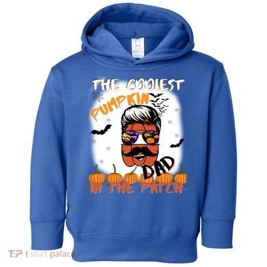 Coolest Pumpkin In The Patch Funny Halloween Dad Gift Cute Gift Toddler Hoodie