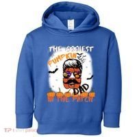 Coolest Pumpkin In The Patch Funny Halloween Dad Gift Cute Gift Toddler Hoodie thumb 0