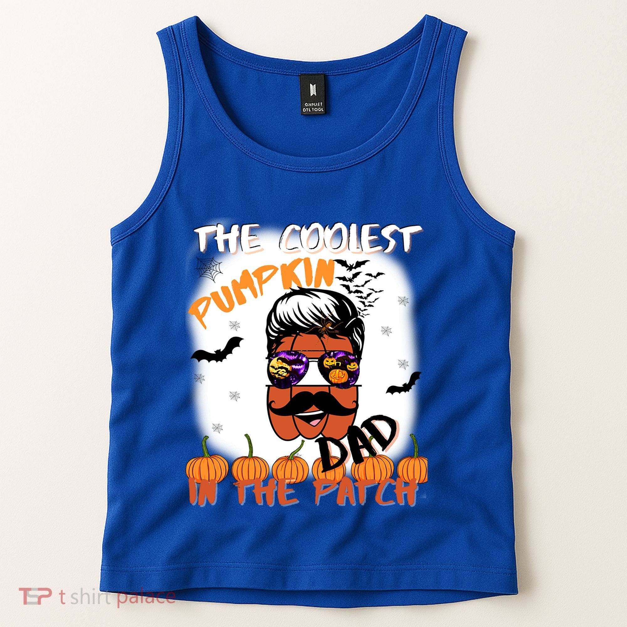 Coolest Pumpkin In The Patch Funny Halloween Dad Gift Cute Gift Tank Top