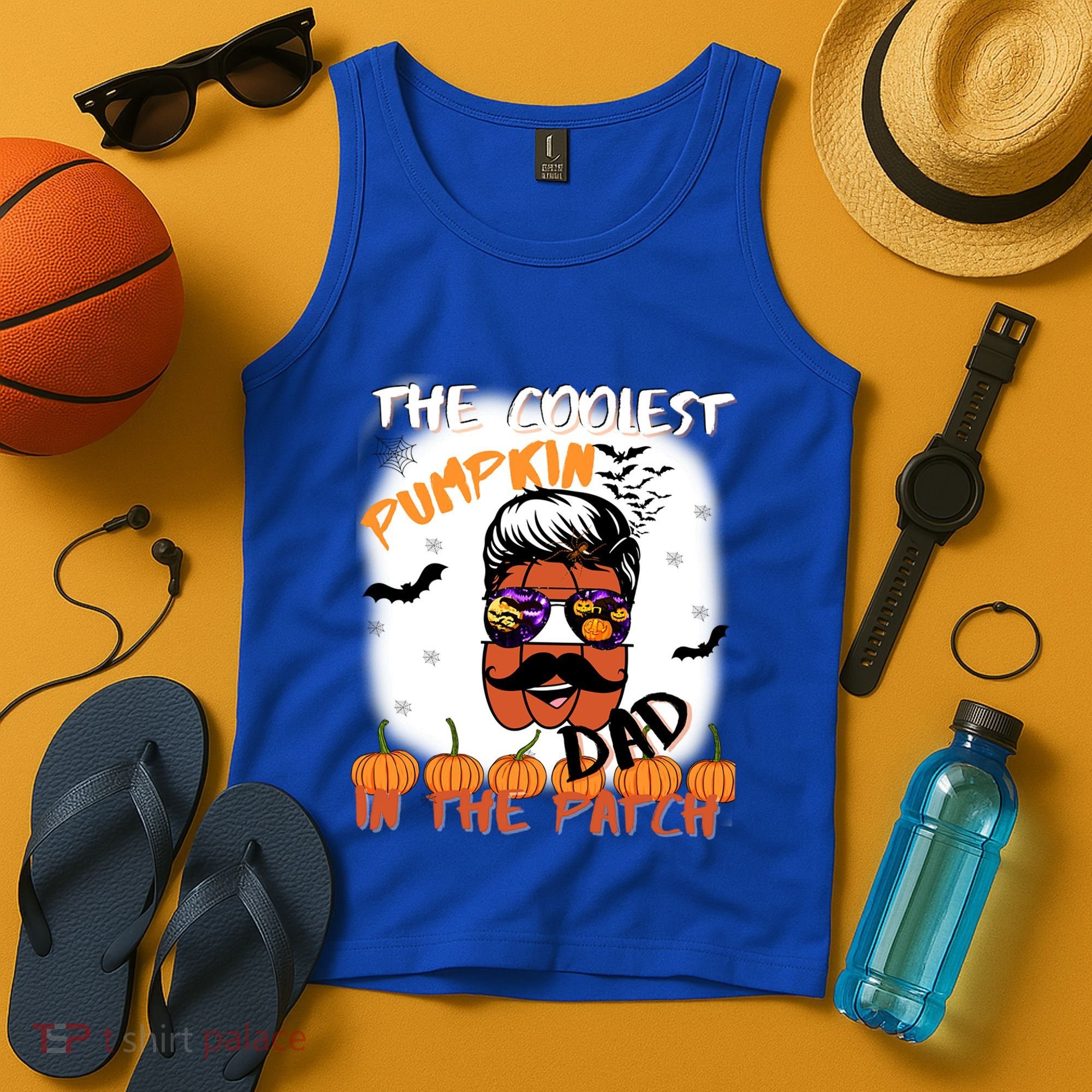 Coolest Pumpkin In The Patch Funny Halloween Dad Gift Cute Gift Tank Top