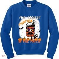 Coolest Pumpkin In The Patch Funny Halloween Dad Gift Cute Gift Kids Sweatshirt thumb 0