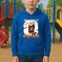 Coolest Pumpkin In The Patch Funny Halloween Dad Gift Cute Gift Kids Hoodie thumb 2