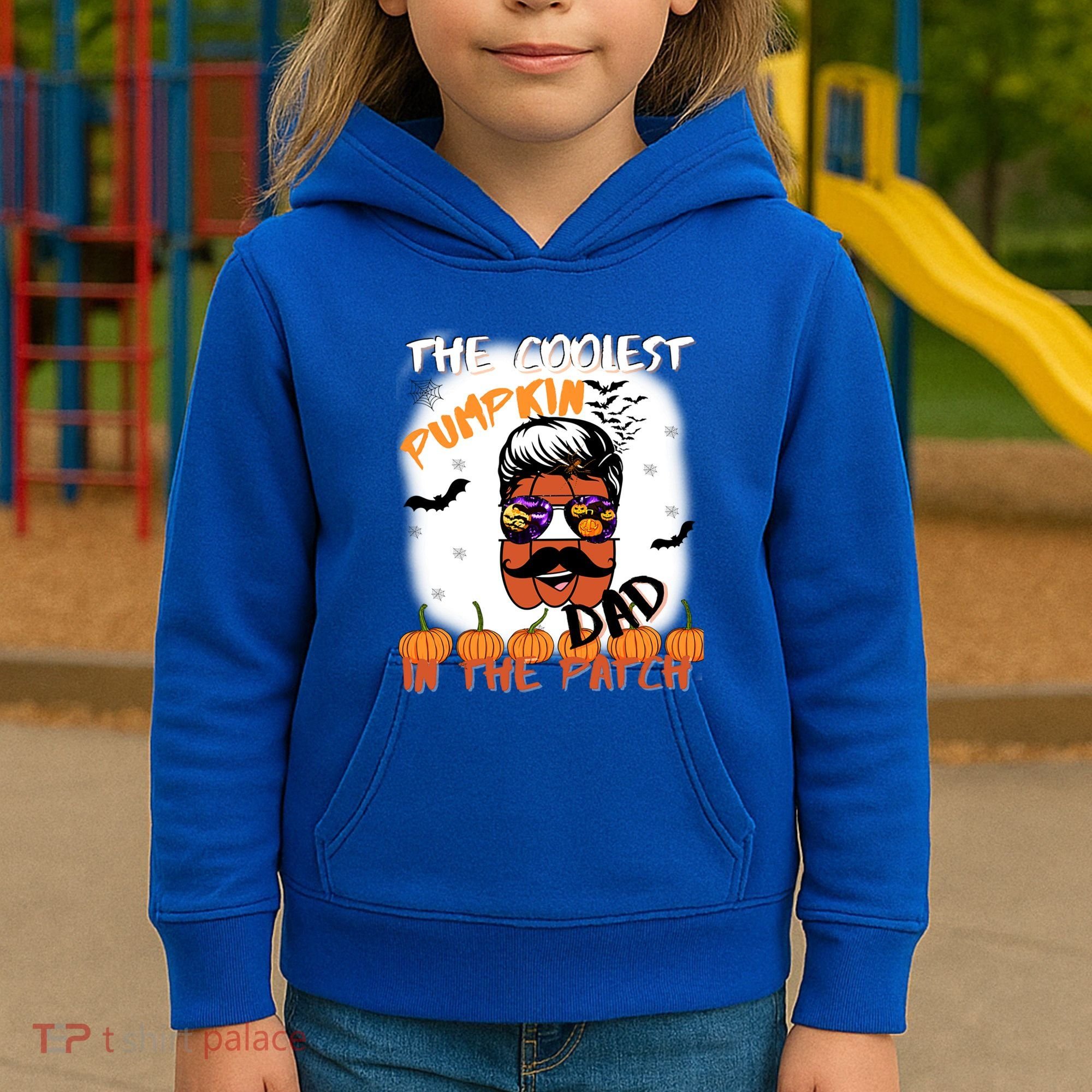 Coolest Pumpkin In The Patch Funny Halloween Dad Gift Cute Gift Kids Hoodie
