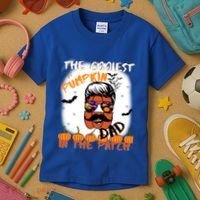 Coolest Pumpkin In The Patch Funny Halloween Dad Gift Cute Gift Kids T-Shirt thumb 3