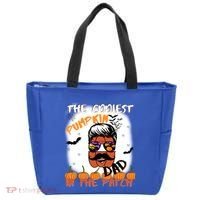 Coolest Pumpkin In The Patch Funny Halloween Dad Gift Cute Gift Tote Bag thumb 0