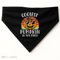 Coolest Pumpkin In The Patch Halloween USA-Made Doggie Bandana thumb 0