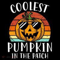 Coolest Pumpkin In The Patch Halloween Women's Hoodie thumb 2