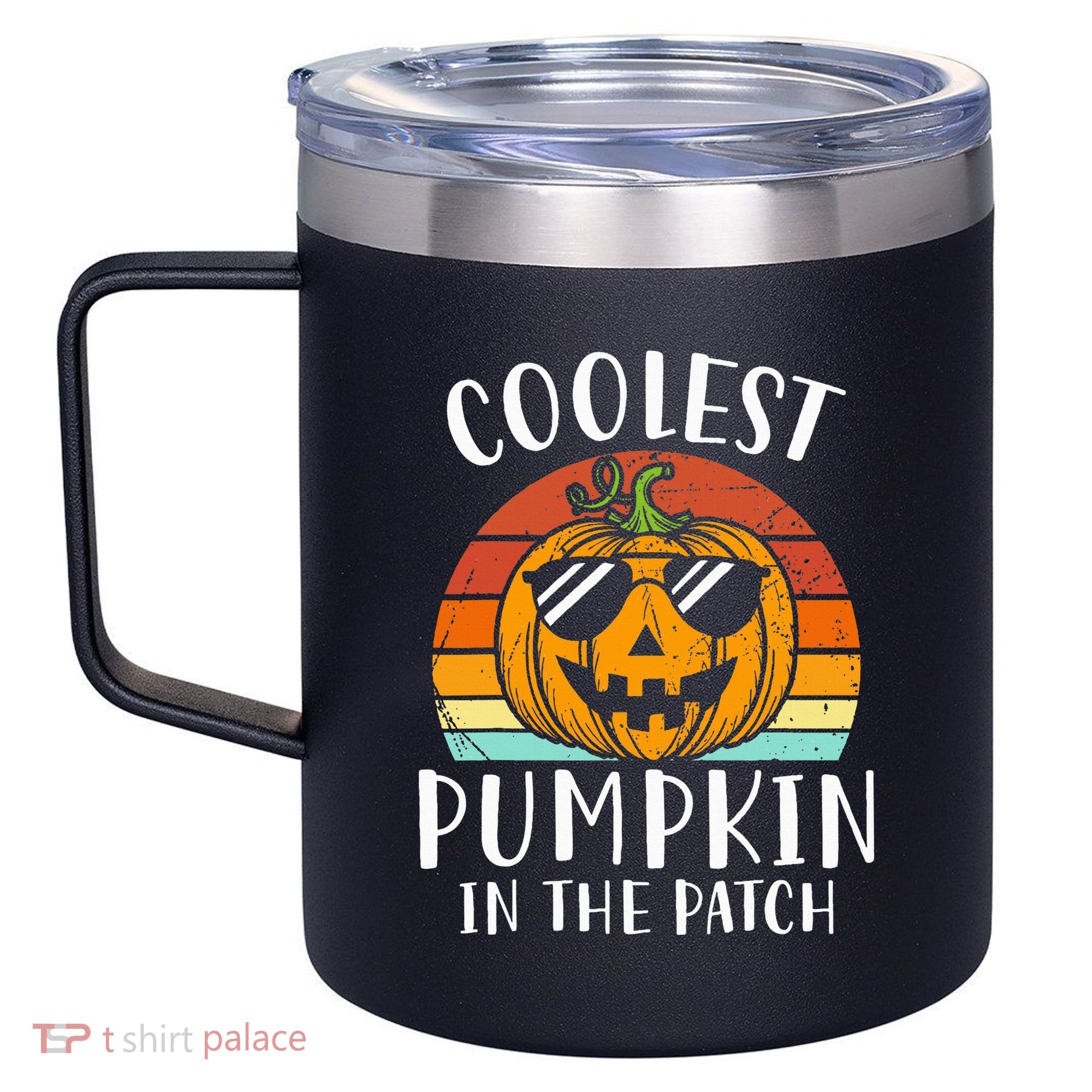 Coolest Pumpkin In The Patch Halloween 12oz Stainless Steel Coffee Mug