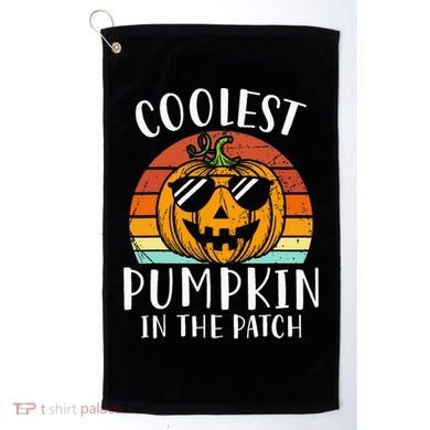 Coolest Pumpkin In The Patch Halloween Golf Towel