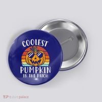 Coolest Pumpkin In The Patch Halloween Button thumb 0
