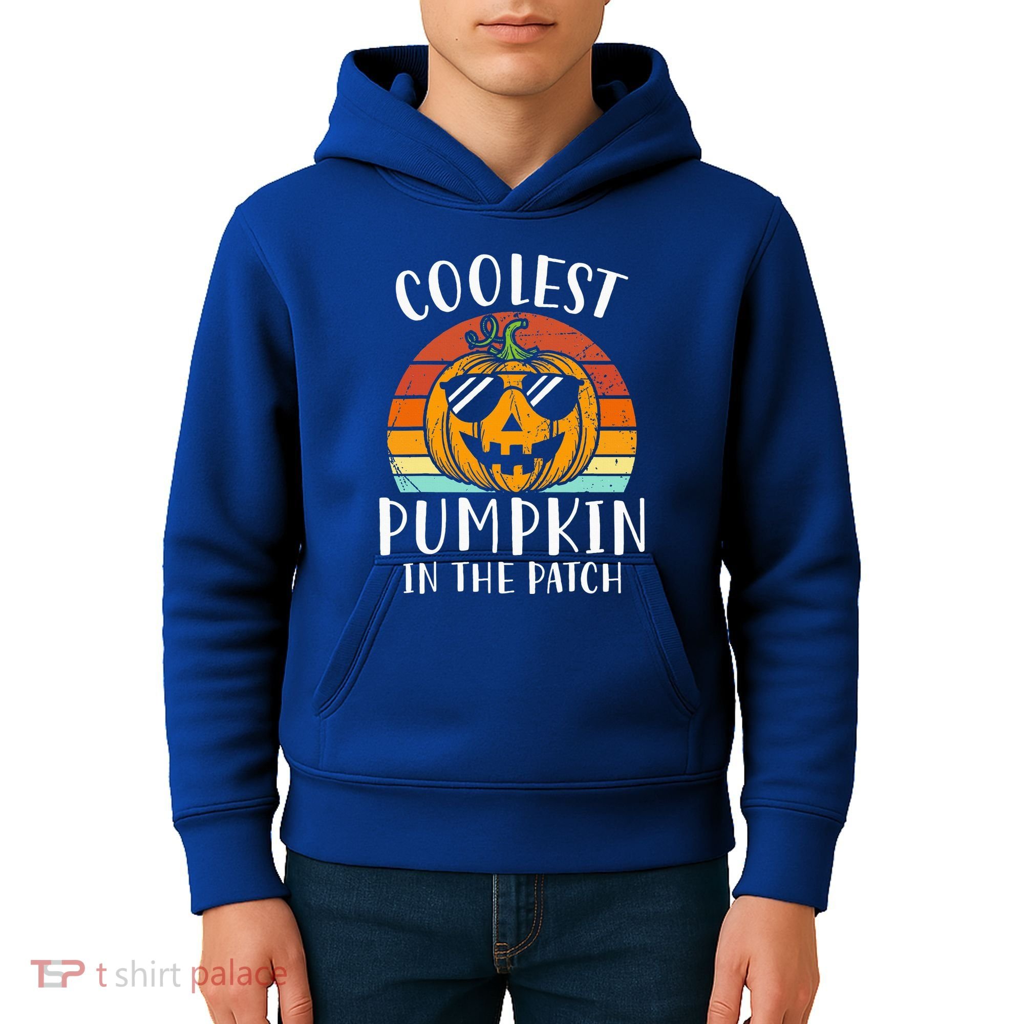 Coolest Pumpkin In The Patch Halloween Kids Hoodie