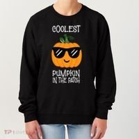 Coolest Pumpkin In The Patch Halloween Women's Sweatshirt thumb 0