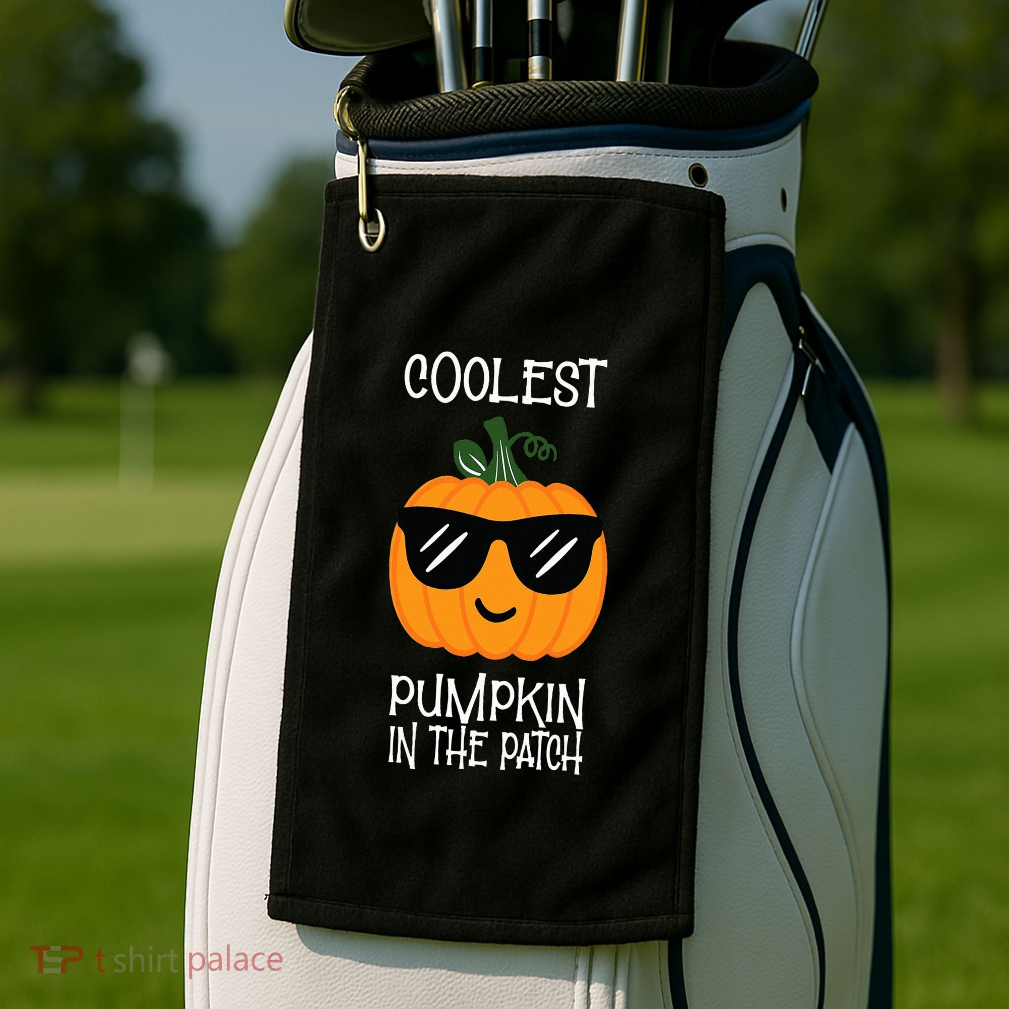Coolest Pumpkin In The Patch Halloween Golf Towel