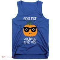 Coolest Pumpkin In The Patch Halloween Tank Top thumb 0