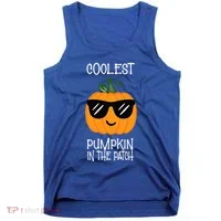 Coolest Pumpkin In The Patch Halloween Tank Top thumb 0