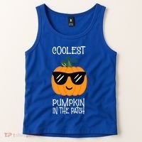 Coolest Pumpkin In The Patch Halloween Tank Top thumb 2