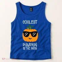 Coolest Pumpkin In The Patch Halloween Tank Top thumb 2