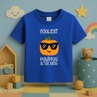 Coolest Pumpkin In The Patch Halloween Toddler T-Shirt thumb 3