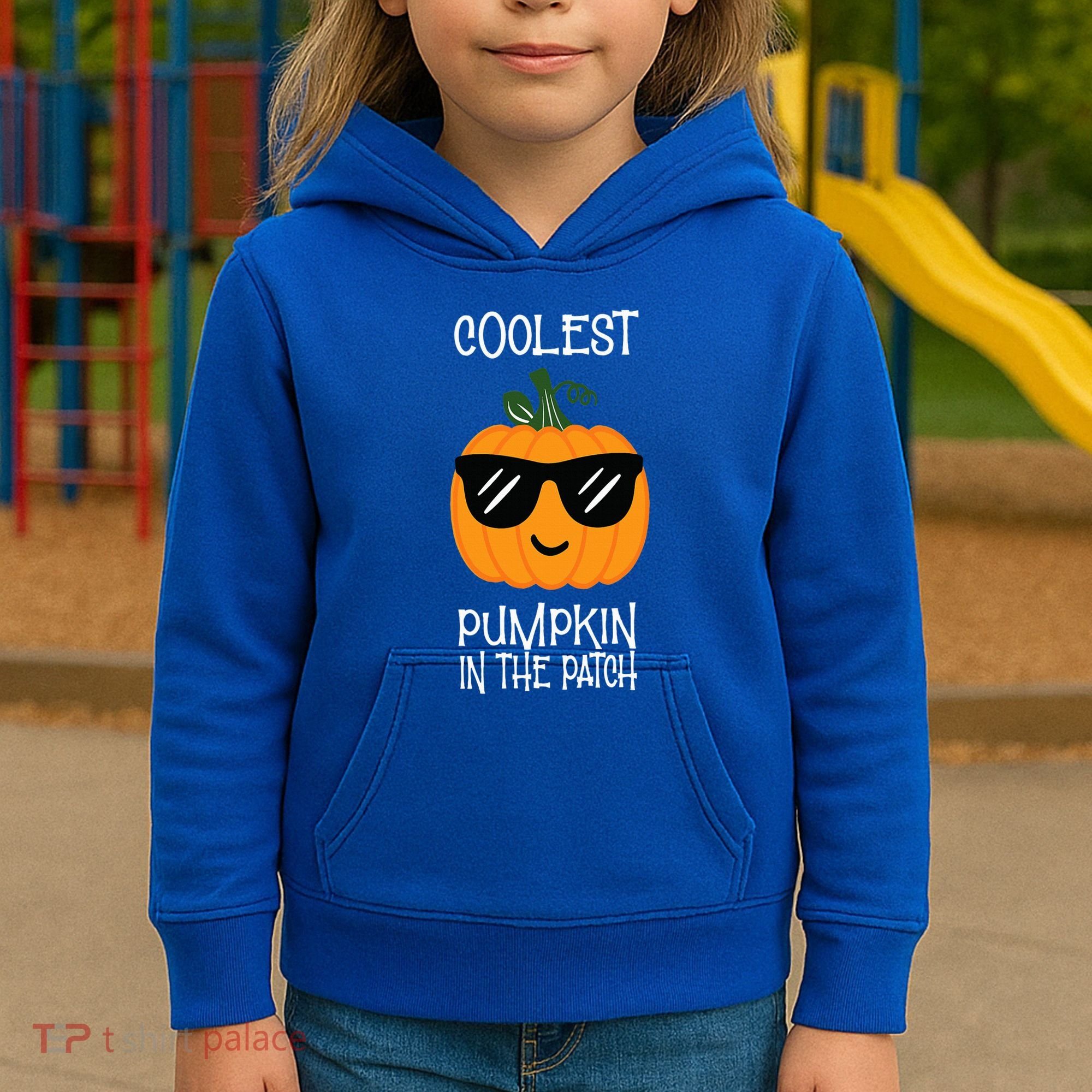 Coolest Pumpkin In The Patch Halloween Kids Hoodie