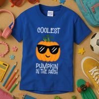 Coolest Pumpkin In The Patch Halloween Kids T-Shirt thumb 3