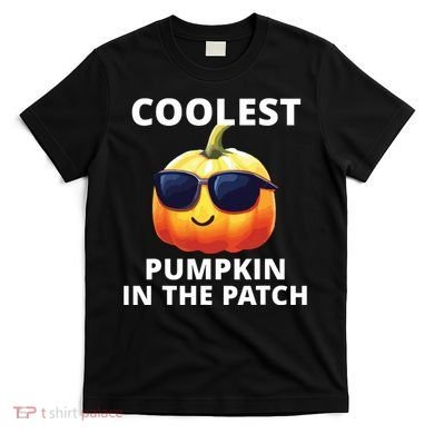 Coolest Pumpkin In The Patch Halloween Kids T-Shirt