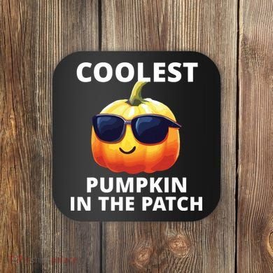 Coolest Pumpkin In The Patch Halloween Kids Coaster