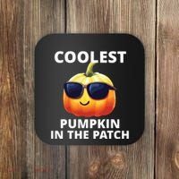 Coolest Pumpkin In The Patch Halloween Kids Coaster thumb 0