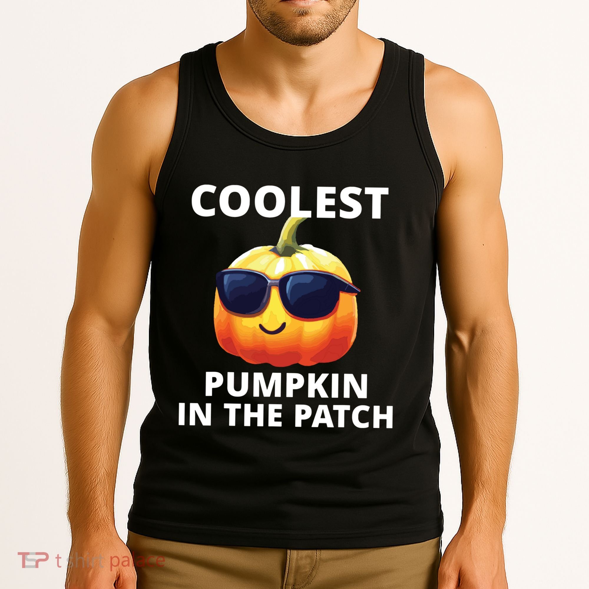 Coolest Pumpkin In The Patch Halloween Kids Tank Top