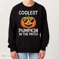 Coolest Pumpkin In The Patch Halloween Women's Sweatshirt thumb 0