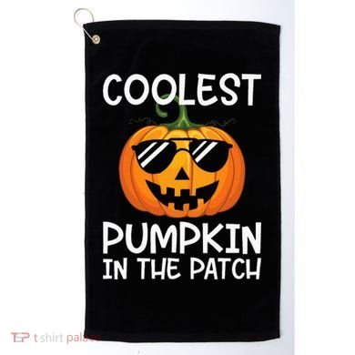 Coolest Pumpkin In The Patch Halloween Golf Towel