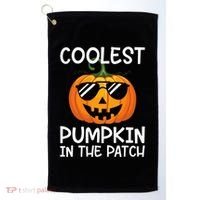 Coolest Pumpkin In The Patch Halloween Golf Towel thumb 0