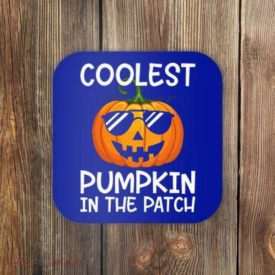 Coolest Pumpkin In The Patch Halloween Coaster