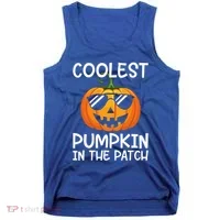 Coolest Pumpkin In The Patch Halloween Tank Top thumb 0
