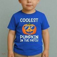 Coolest Pumpkin In The Patch Halloween Toddler T-Shirt thumb 2