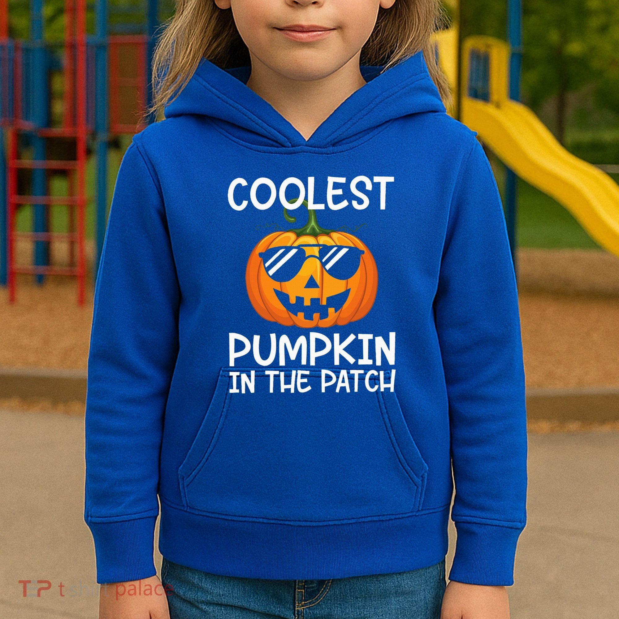 Coolest Pumpkin In The Patch Halloween Kids Hoodie