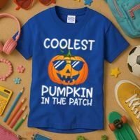Coolest Pumpkin In The Patch Halloween Kids T-Shirt thumb 3