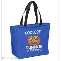 Coolest Pumpkin In The Patch Halloween Tote Bag thumb 2