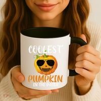 Coolest Pumpkin In The Patch Funny Halloween Gift Funny Gift Coffee Mug thumb 3