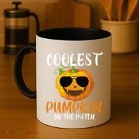 Coolest Pumpkin In The Patch Funny Halloween Gift Funny Gift Coffee Mug thumb 4
