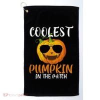 Coolest Pumpkin In The Patch Funny Halloween Gift Funny Gift Golf Towel thumb 0