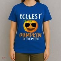 Coolest Pumpkin In The Patch Funny Halloween Gift Funny Gift T-Shirt thumb 4