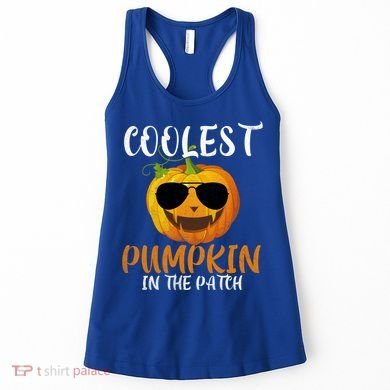 Coolest Pumpkin In The Patch Funny Halloween Gift Funny Gift Women's Tank Top