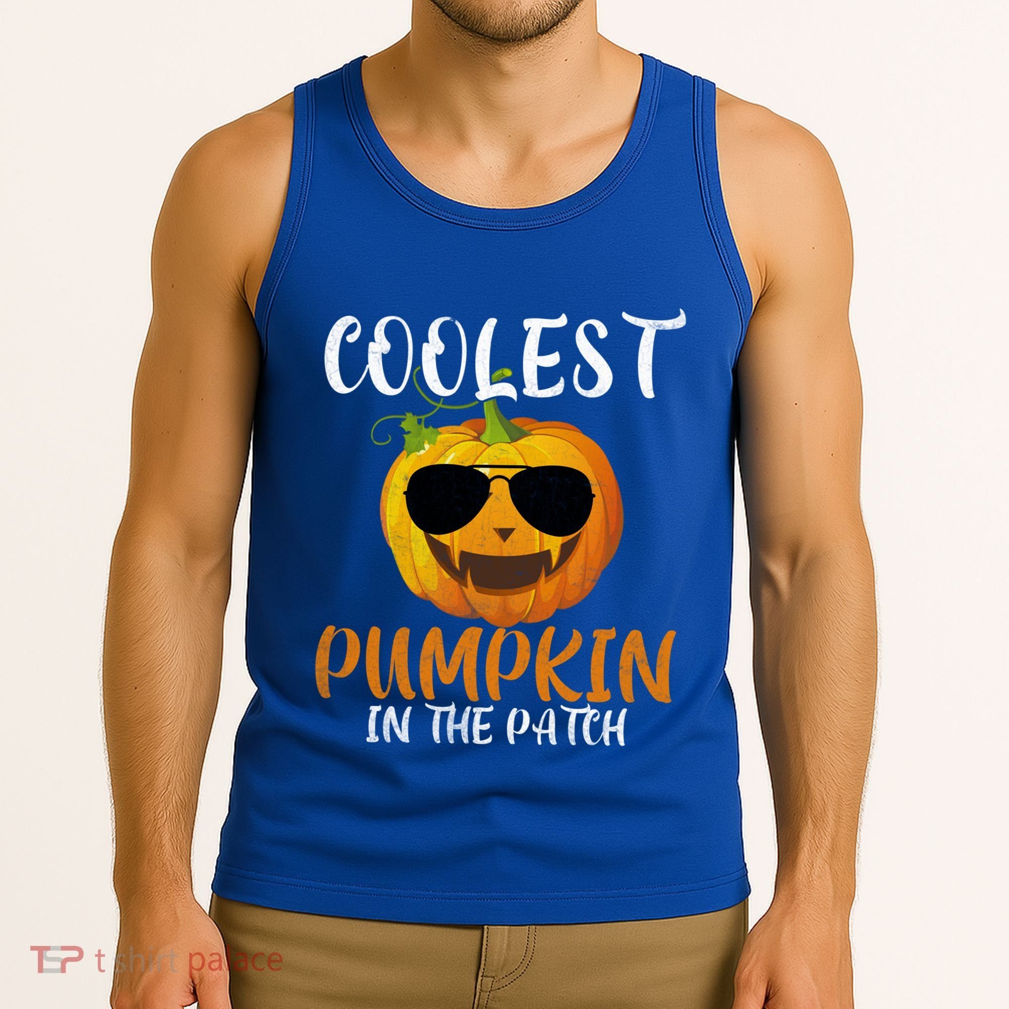 Coolest Pumpkin In The Patch Funny Halloween Gift Funny Gift Tank Top