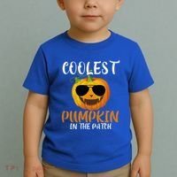 Coolest Pumpkin In The Patch Funny Halloween Gift Funny Gift Toddler T-Shirt thumb 2