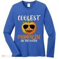 Coolest Pumpkin In The Patch Funny Halloween Gift Funny Gift Women's Long Sleeve Shirt thumb 0