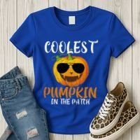 Coolest Pumpkin In The Patch Funny Halloween Gift Funny Gift Women's T-Shirt thumb 3