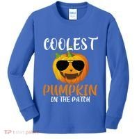 Coolest Pumpkin In The Patch Funny Halloween Gift Funny Gift Kids Long Sleeve Shirt thumb 0