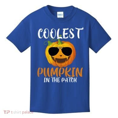 Coolest Pumpkin In The Patch Funny Halloween Gift Funny Gift Kids T-Shirt