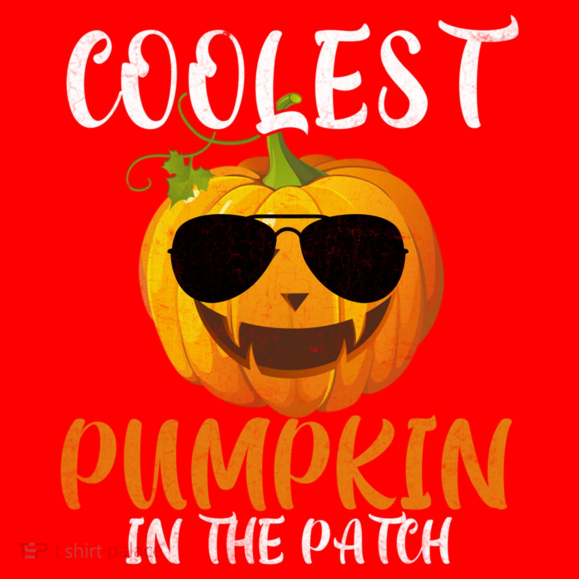 Coolest Pumpkin In The Patch Funny Halloween Gift Funny Gift Santa Hat