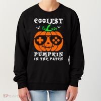 Coolest Pumpkin In The Patch Halloween Costume Meaningful Gift Women's Sweatshirt thumb 0